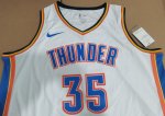 NBA 35 Durant OKC Thunder Maillot blanc imprimé